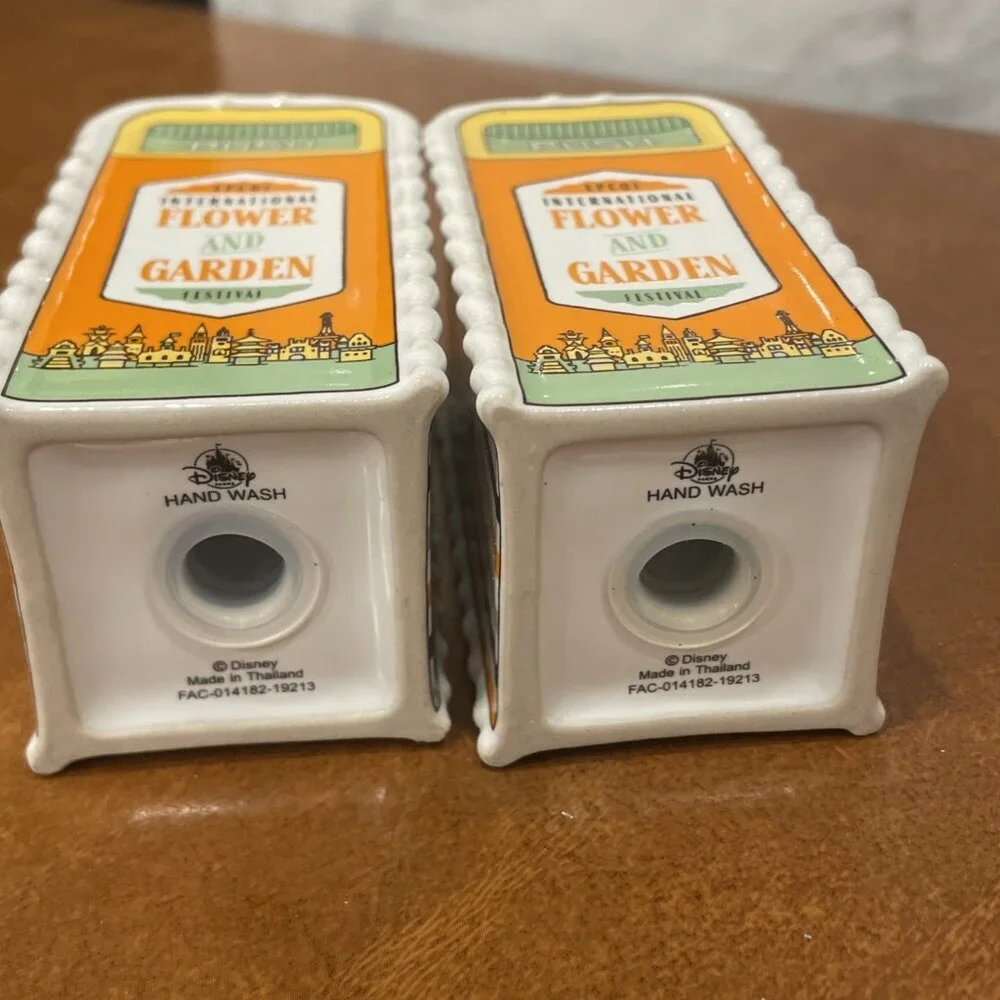 EPCOT Flower & Garden Festival Walt Disney World Salt Pepper Shaker Set 2020 WDW